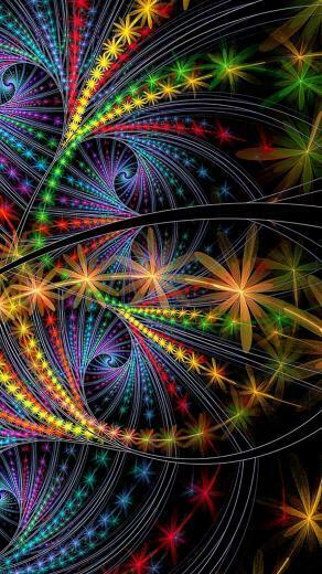 Fractal 3d Wallpaper For iPhone X On