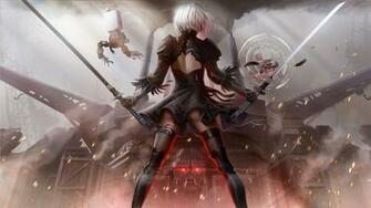 Nier Automata Wallpaper 2b Ecopetit Cat