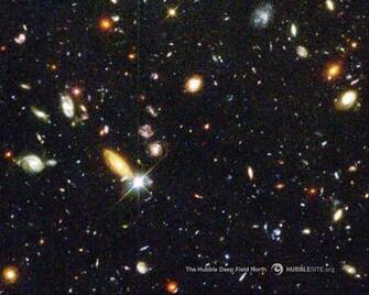 Hubble Deep Space Image In High Resolution For