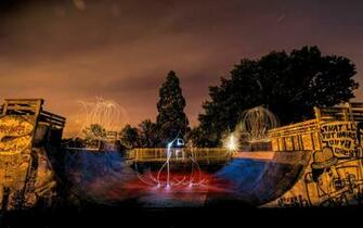 Electric Skate Park Widescreen Wallpaper Wide Net