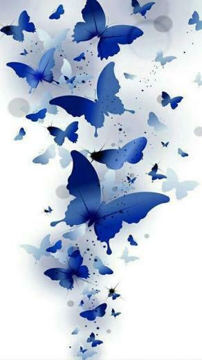 Wallpaper Celular iPhone Borboleta Azul