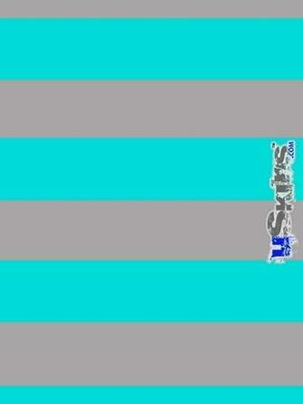iPad Skin Psycho Stripes Neon Teal And Gray