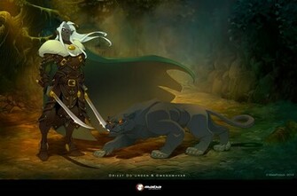 Drizzt Do Urden And Gwenhwyvar By Mabaproduct