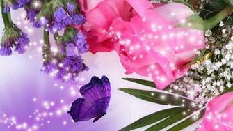 Pink And Purple Flower Background