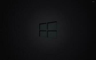 Windows Transparent Logo On Black Wallpaper Computer