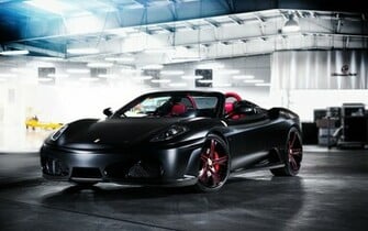 Ferrari F430 Spider Black HD Wallpaper