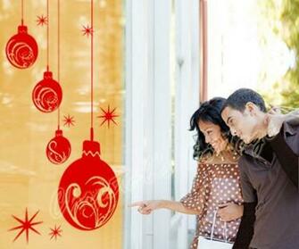 Extra Large Christmas Ball Show Window Shopwindow Wall Art Decoration