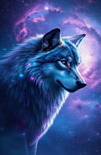 Galaxy Wolf Wallpaper