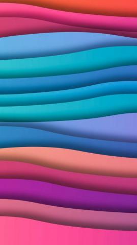 Waves Colorful Abstract Wallpaper Oneplus