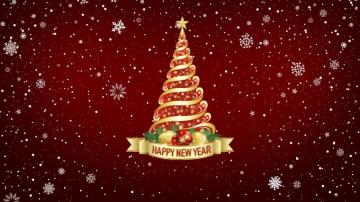 4k Wallpaper Of Merry Christmas Happy New Year HD