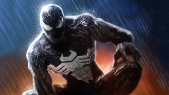 Venom In Rain 4k HD Wallpaper Image