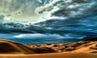 Wallpaper Desert Dunes Sun Sky Clouds Nature Photo On