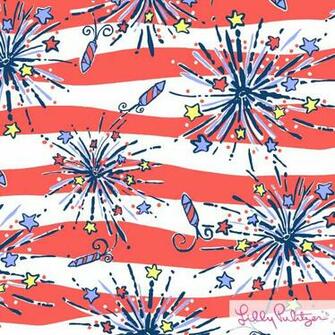Lp 4th Of July Print Art Design Lilly Pulitzer Prints