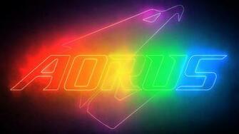 Aorus Logo Rgb Neon 4k