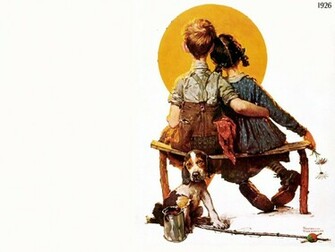 Norman Rockwell Wallpaper Art Painting