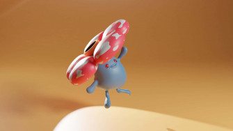 Fisheye Of Flying Vileplume Wallpaper