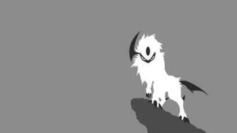 Absol Pokemon Simple Background Wallpaper