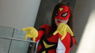 Women Cosplay Spider Woman Wallpaper