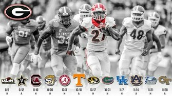 Uga Schedule Wallpaper Ft Nick Chubb
