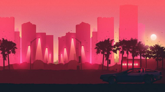 Retro Wave HD Wallpaper Background Image