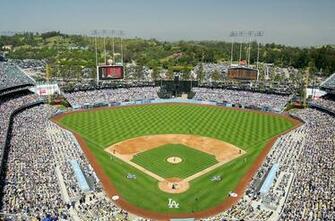 San Francisco Giants During Opening Day Game At Dodger Stadium