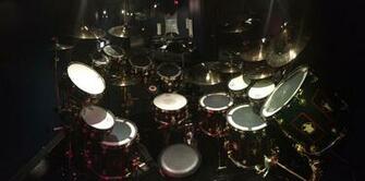 Neil Peart S R40 Drum Kit On Display At The Rhythm Discovery Center