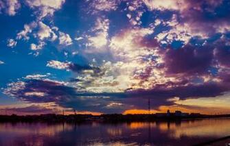 Wallpaper Water The Sun Sunset City River Shore Lower
