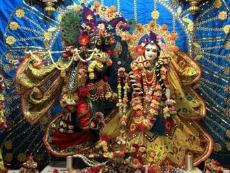 Lord Radha Krishna Iskcon Hindu God Wallpaper