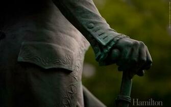 Wallpaper Alexander Hamilton Statue Detail College