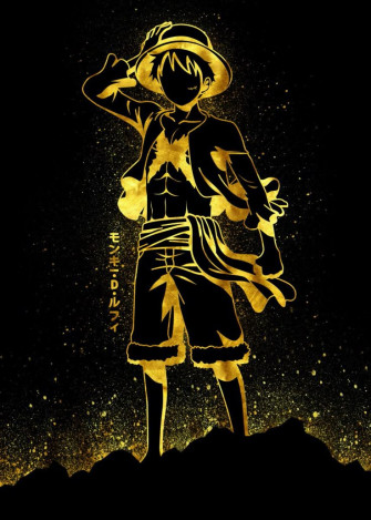 Golden Luffy Poster By Eternal Art Wallpaper