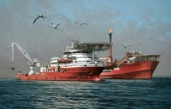 Wallpaper Sea The Sky Birds Ship Used By Divers Harkand
