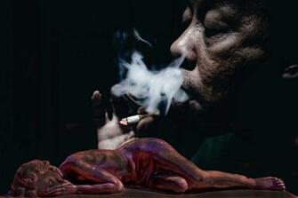 Cigarette Smoke Abuse Sad Battery Narcissistic Mother Dying