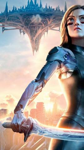 Alita Battle Angel Phone Wallpaper In Cartoon Image