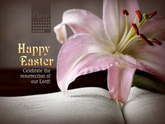 Happy Easter Desktop Calendar Monthly Calendars Wallpaper