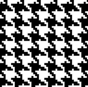 Royalty Retro Black And White Houndstooth Pattern Background