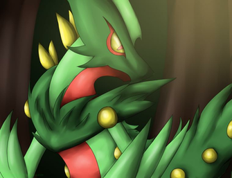 Mega Sceptile V1 By Libra Dragoness
