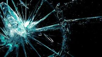 Broken Screen Wallpaper Of Glass With Dark