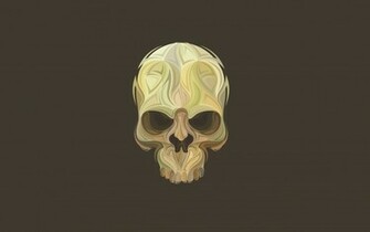 Wallpaper Skull Skeleton Head Minimalism