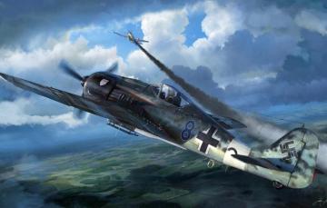 Wallpaper The Plane Figure Fighter Germans Focke Wulf Fw
