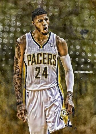 Paul George iPhone Wallpaper HD Blue And Gold Swag