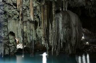 Cave Cenote Central America Freshwater Grotto Lime Stone Hole