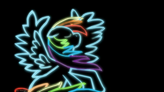 Neon Rainbow Dash Wallpaper