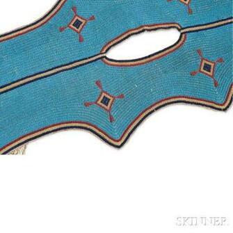 Lakota Beaded Buffalo Hide Woman S Dress Yoke Detail With Image