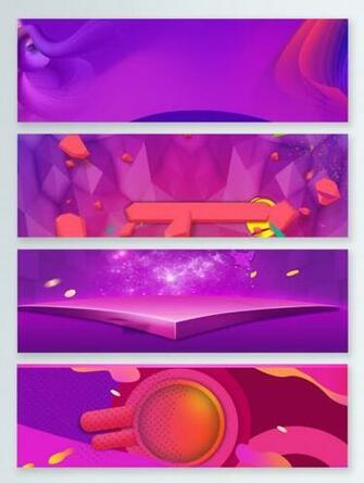 Fluid Gradient Purple Red Gradual Background Banner Sale