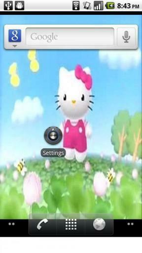 Bigger Hello Kitty Live Wallpaper For Android Screenshot