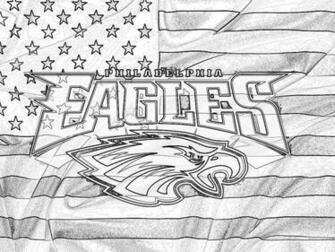 Philadelphia Eagles Logo On Usa Flag Sketch Desktop Nfl