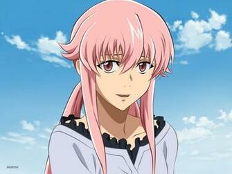 Pink Hair Anime Eyes Girls Mirai Nikki Gasai