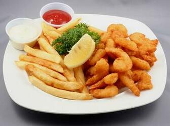 Image Finger Chips Lemons Ketchup Food Plate Meat Products