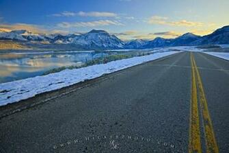 Wallpaper Background Winter Road Picture Rocky Mountains