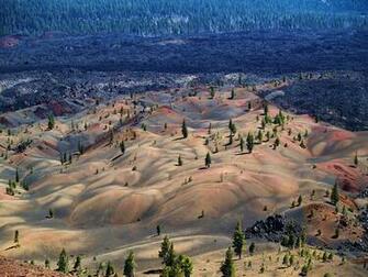 Geographic Wallpaper Painted Dunes Lassen Volcanic National Park